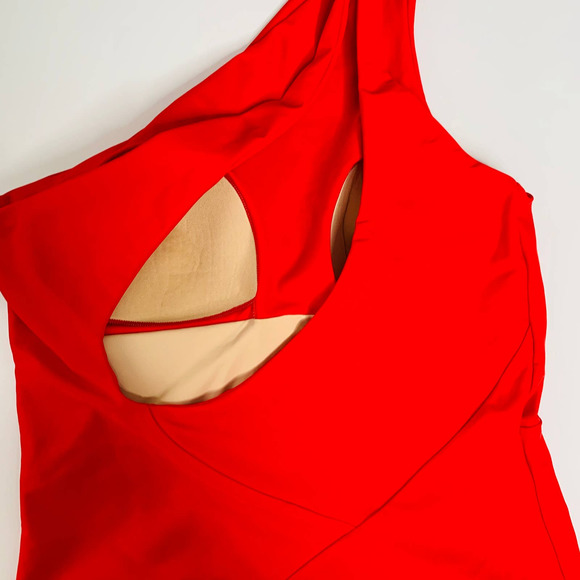 Summersalt Red One-Shoulder Swim One Piece - Picture 9 of 16